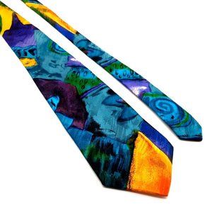 Legacy By Belle Men Necktie Business Silk Dad Gift Work Office Abstract Art B